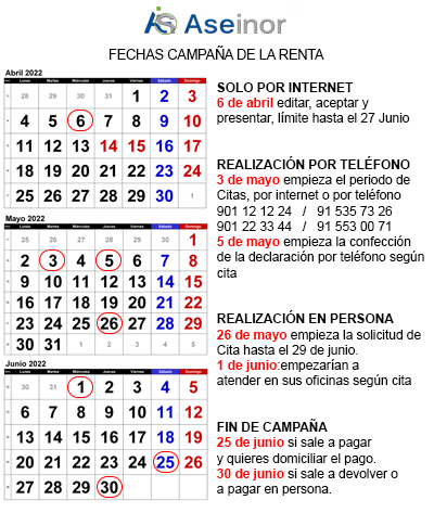 Calendario declaracion renta 2021